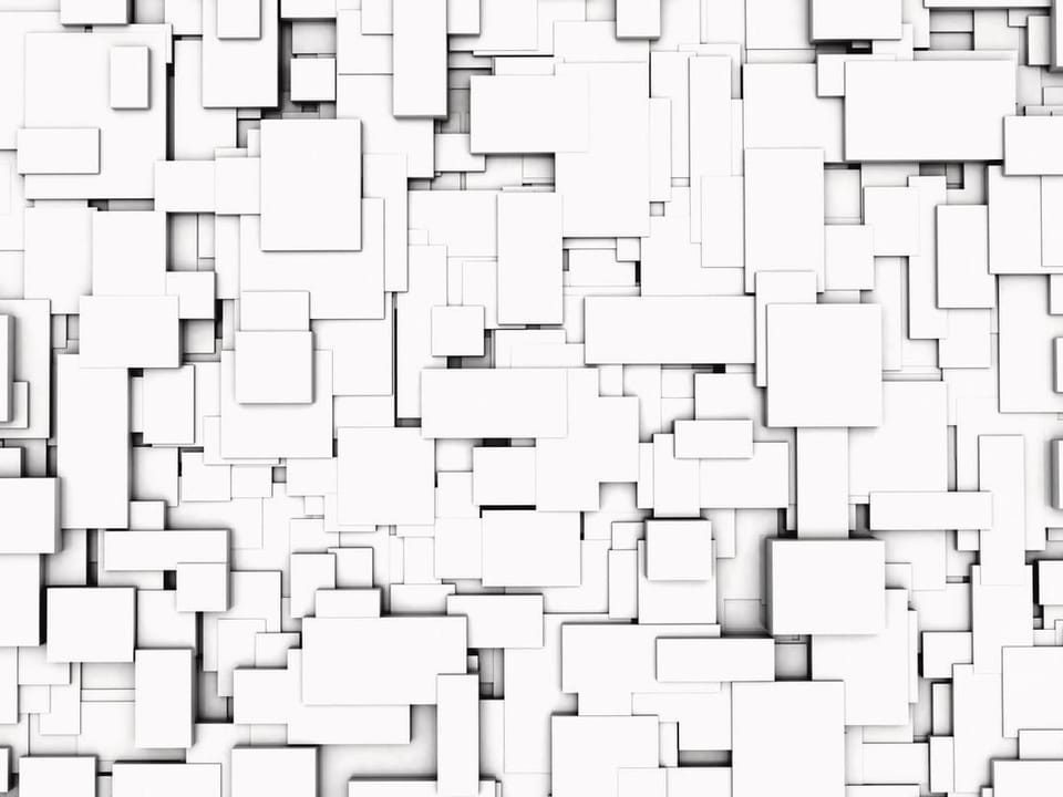 Fototapeta Abstrakcyjne białe formy 3D