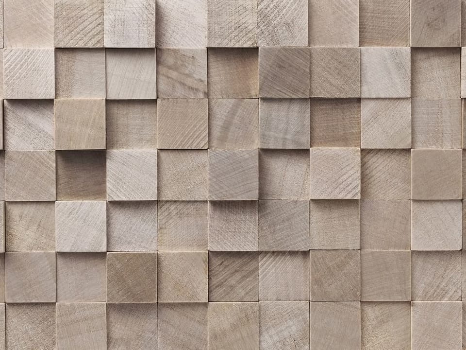 Fototapeta Drewniana mozaika z kwadratów