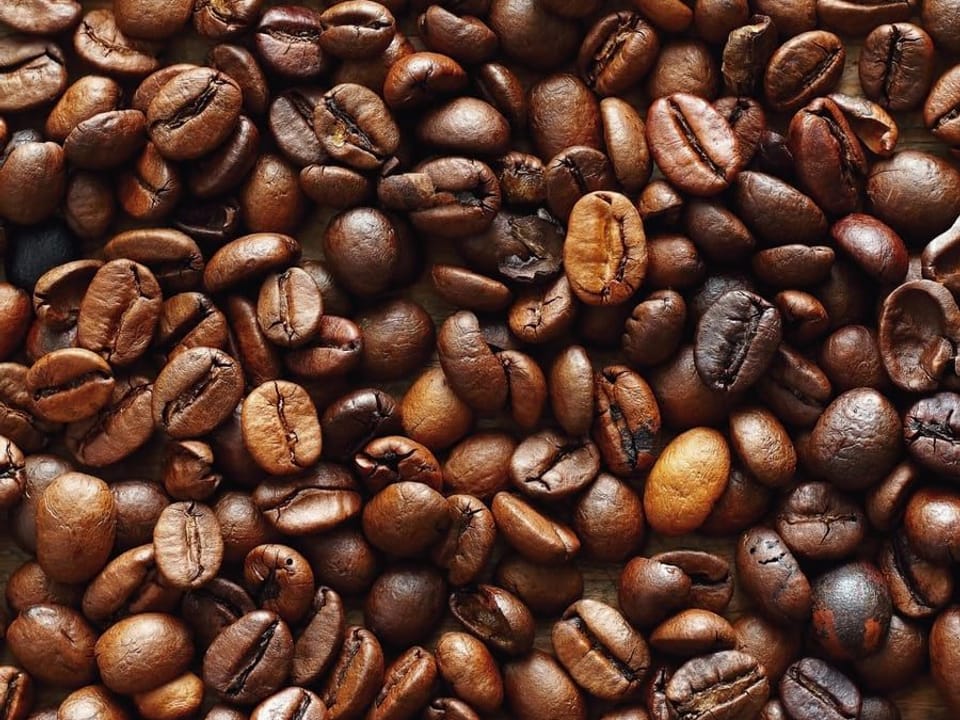 Fototapeta Ziarna kawy w odcieniach brązu