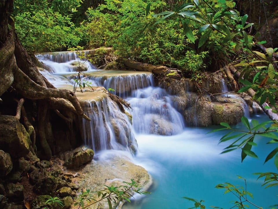 Fototapeta Wodospad w lesie tropikalnym