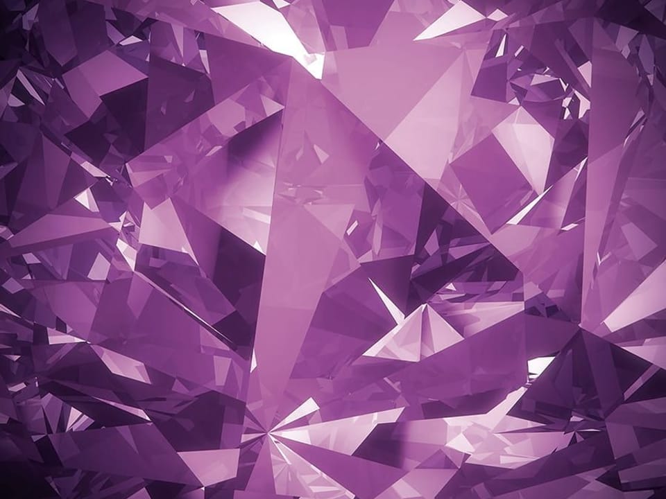 Fototapeta Fioletowe kryształy 3D