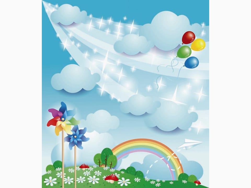 Fototapeta Chmury i Balony na Niebie