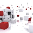 Miniatura fototapety Sześcienne Bloki w Przestrzeni