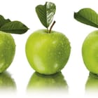 Miniatura fototapety Zielone Jabłka z Kroplami Wody