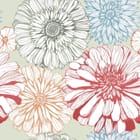 Miniatura fototapety Kwiaty w Graficznym Stylu