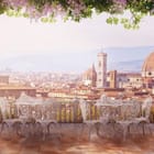 Miniatura fototapety Taras z widokiem na miasto