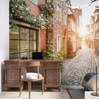 Miniatura fototapety Uliczka Starego Miasta z Kamienicami we wnętrzu sypialni