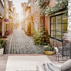 Miniatura fototapety Uliczka Starego Miasta z Kamienicami we wnętrzu salonu
