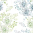 Miniatura fototapety Kwiatowy Wzór z Dużymi Kwiatami