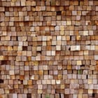 Miniatura fototapety Drewniana ściana 3D z klocków