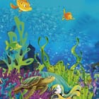 Miniatura fototapety Żółw morski i koralowce