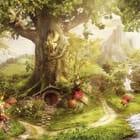 Miniatura fototapety Wielkie drzewo z wróżkami