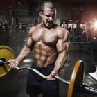 Miniatura fototapety Mężczyzna z sztangą na siłowni