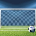 Miniatura fototapety Bramka na zielonej murawie