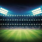 Miniatura fototapety Stadion Piłkarski Nocą