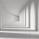 Miniatura fototapety Nowoczesny biały korytarz 3D