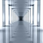 Miniatura fototapety Futurystyczny korytarz 3D