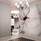 Miniatura fototapety Magnolie na gałęzi z liśćmi we wnętrzu przedpokoju