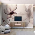 Miniatura fototapety Magnolie na gałęzi z liśćmi we wnętrzu pokoju nastolatka