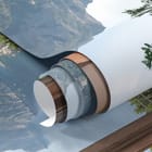 Miniatura fototapety Widok na morze przez okno fragment #1