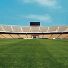 Miniatura fototapety Stadion piłkarski o poranku