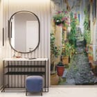 Miniatura fototapety Uliczka z kwiatami w Starym Mieście we wnętrzu przedpokoju