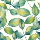 Miniatura fototapety Zielone liście na jasnym tle