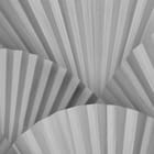 Miniatura fototapety Wzór wachlarzy w odcieniach szarości fragment #1