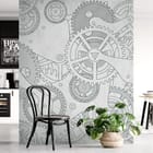 Miniatura fototapety Kompleksowy układ zębatek we wnętrzu kuchni