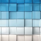 Miniatura fototapety Trójwymiarowe Niebieskie Kostki