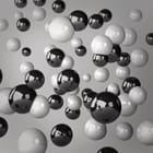 Miniatura fototapety Geometryczne kulki w przestrzeni