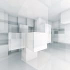 Miniatura fototapety Przestrzeń z białymi sześcianami