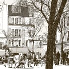 Miniatura fototapety Uliczna scena z miejskim klimatem