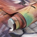 Miniatura fototapety Lew na tle ceglanej ściany fragment #1