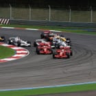 Miniatura fototapety Wyścig Formuły 1 na zakręcie toru