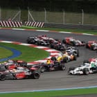 Miniatura fototapety Wyścig Formuły 1 na zakręcie toru