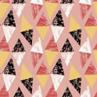 Miniatura fototapety Geometryczne Trójkąty na Różowym Tle