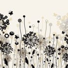 Miniatura fototapety Abstrakcyjne polne kwiaty