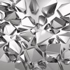 Miniatura fototapety Geometryczne srebrne bryły 3D