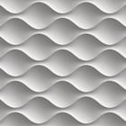 Miniatura fototapety Falisty wzór 3D w szarościach