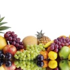 Miniatura fototapety Różnorodne owoce na białym tle