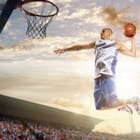 Miniatura fototapety Koszykarz w Skoku na Stadionie