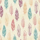 Miniatura fototapety Kolorowe pióra na beżowym tle