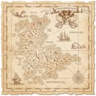 Miniatura fototapety Mapa skarbów na wyspie