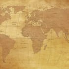 Miniatura fototapety Stara mapa świata na pergaminie