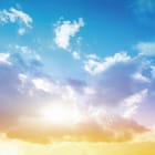 Miniatura fototapety Chmury na tle jasnego nieba