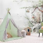 Miniatura fototapety Domek na drzewie z huśtawką - aranżacja w pokoju dziecka
