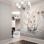 Miniatura fototapety Orchidee nad wodą we wnętrzu przedpokoju