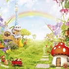 Miniatura fototapety Fantazyjne Domki Grzybowe