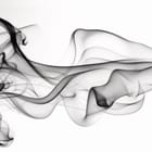 Miniatura fototapety Czarno-białe fale dymu